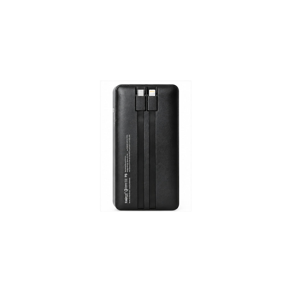 Power Bank RAMITECH 50.000 mAh 22,5W con Pantalla Digital y Cables Integrados