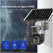 Cámara Solar Ip66 Doble Lente Paz 355 Grados / 90 Vigilancia Wifi