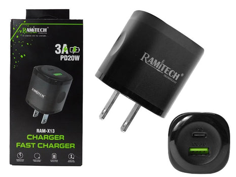 Cabeza Cargador para Celular 3A PD20W Ramitech