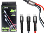 Cable de Datos 3 en 1 1,2MTS Ramitech