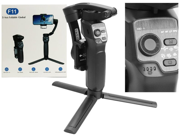 F11  Estabilizador Gimbal Para Celular 3 Ejes Plegable