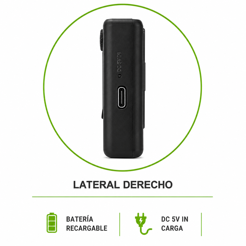 Radio Portátil AM/FM Recargable con USB, TF y Salida para Audífonos