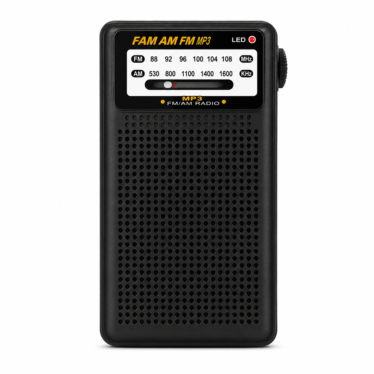 Radio Portátil AM/FM Recargable con USB, TF y Salida para Audífonos
