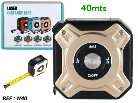 Cinta metrica laser, con pantalla