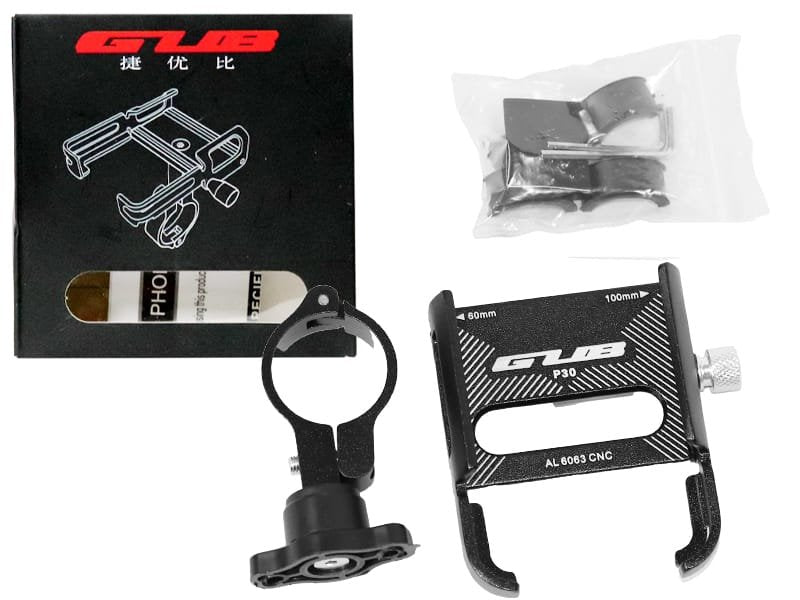 Soporte Holder Bicicleta Moto Manubrio  Para Celular Metalico Alta Seguridad 60mm A 100mm Gub