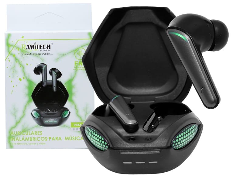 Audifonos Bluetooth Con Diseño Gamer ENC 5 Horas Ramitech
