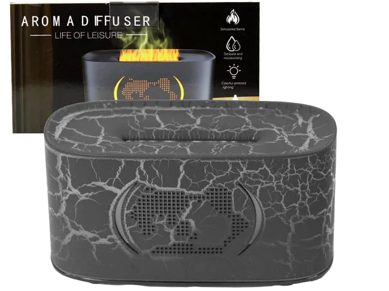 Humidificador Difusor Aromas Sin Filtro Diseño Chimenea Con Iluminacion Pequeño