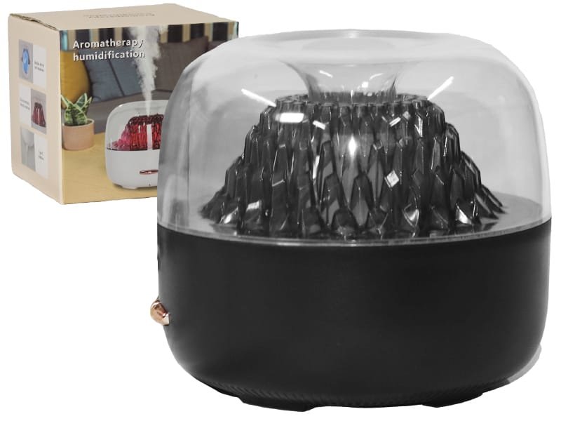 Humidificador Difusor Aromas Sin Filtro Diseño Volcan Con Iluminacion Mediano