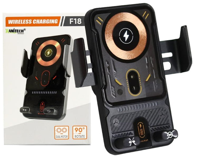Soporte Celular Carga Inalambrica Magnetica 90 Grados  Holder Rejilla  Carros
