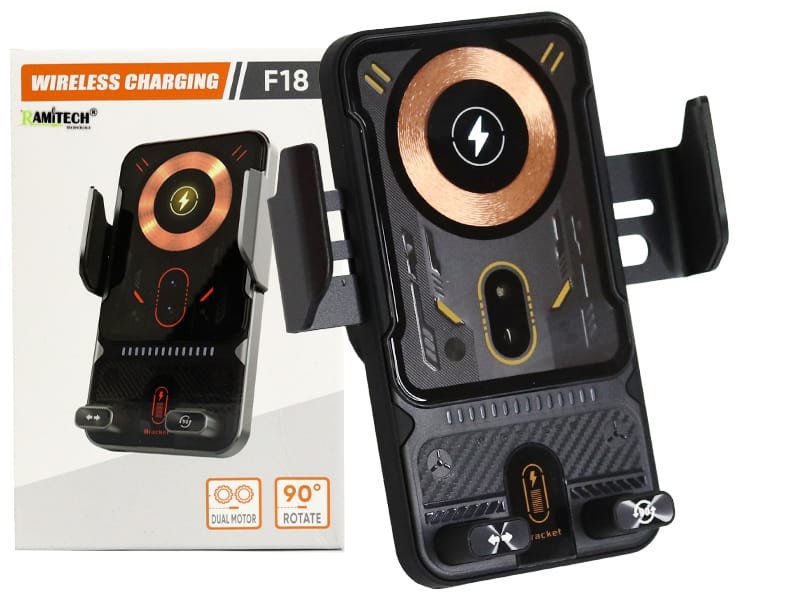 Soporte Celular Carga Inalambrica Magnetica 90 Grados  Holder Rejilla  Carros