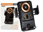 Soporte Celular Carga Inalambrica Magnetica 90 Grados  Holder Rejilla  Carros