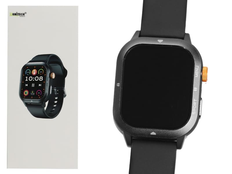 Reloj Smart Watch Inteligente Para Hombre Cuadrado 1 Pulsera Ramitech