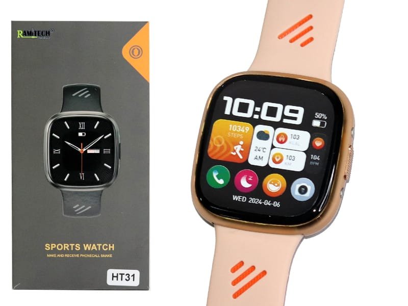 Reloj Smart Watch Inteligente Para Mujer Cuadrado Ramitech