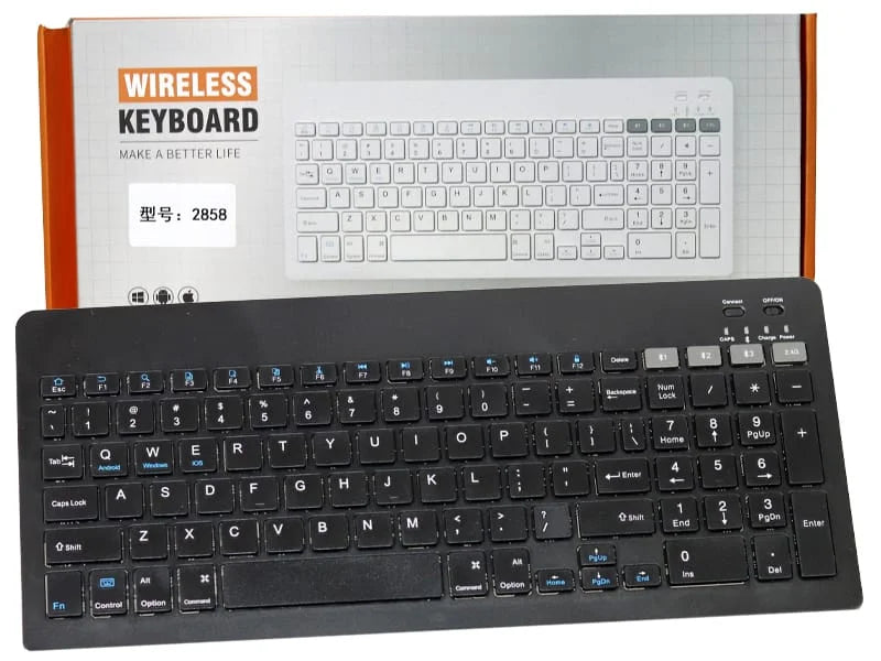 Teclado Inalambrico Bluetooth Y Usb 2.4G Recargable Tipo C