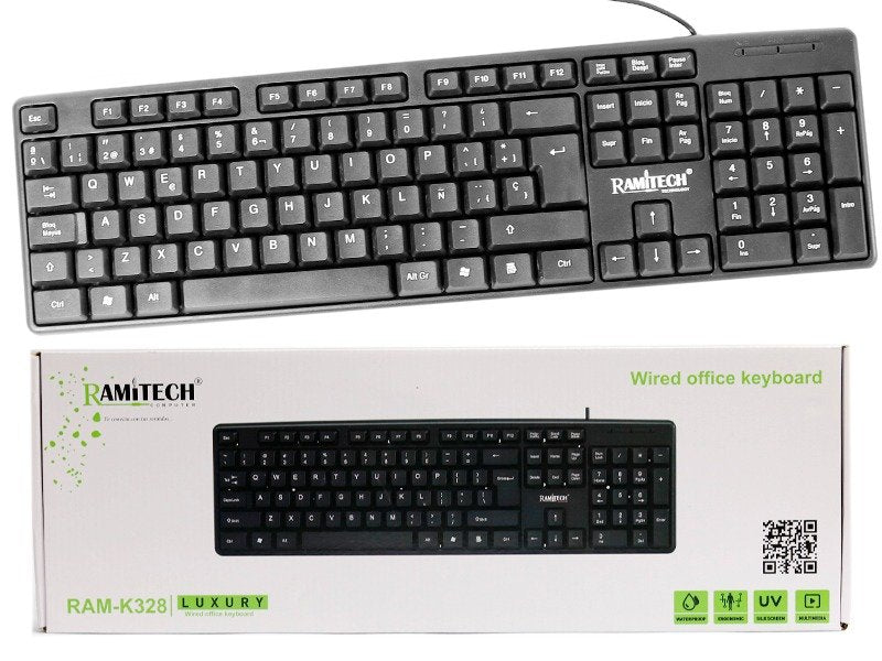 Teclado Para Computador De Cable Usb Ramitech