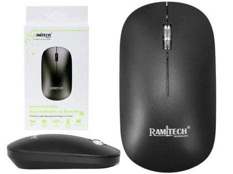 Mouse Inalambrico Bluetooth Y Usb 2.4G Dpi 1600 Recargable Tipo C Ramitech