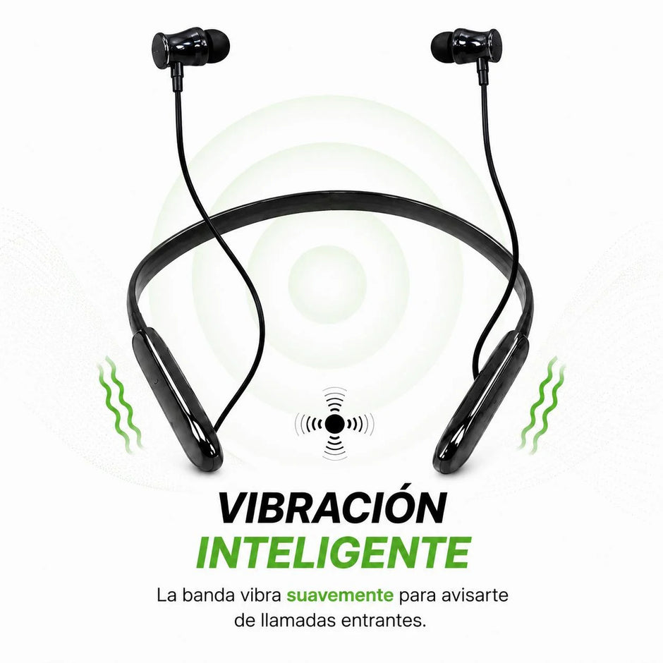 Audífonos Bluetooth Ramitech RAM-ST2418 Tipo Neckband | Bluetooth 5.0 | 32 Horas de Batería