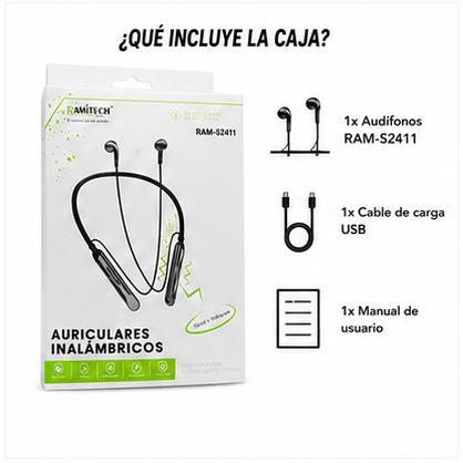 Audífonos Bluetooth RAM-S2411 | 32 Horas de Batería | Ramitech