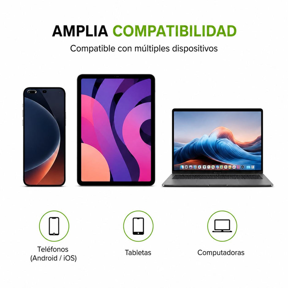 Micrófono Inalámbrico Dual RAMITECH RAM-W15-2 para iPhone y USB-C