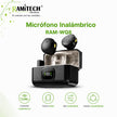 Micrófono Inalámbrico RAM-WQ8 ANC con Estuche de Carga y Receptor USB-C / Lightning