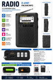 Radio Portátil AM/FM Recargable con USB, TF y Salida para Audífonos