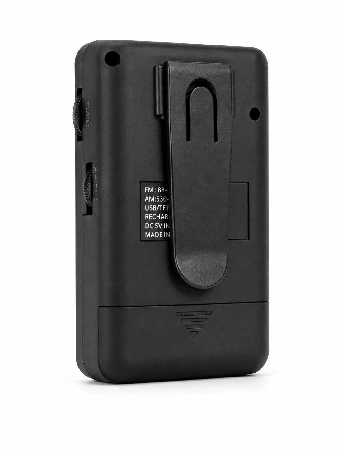 Radio Portátil AM/FM Recargable con USB, TF y Salida para Audífonos