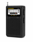 Radio Portátil AM/FM Recargable con USB, TF y Salida para Audífonos