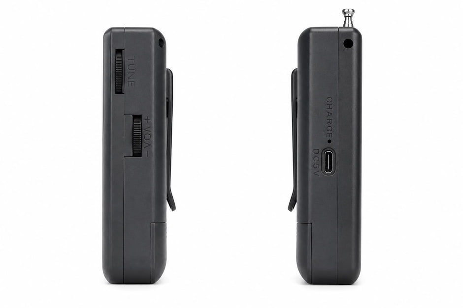 Radio Portátil AM/FM Recargable con USB, TF y Salida para Audífonos